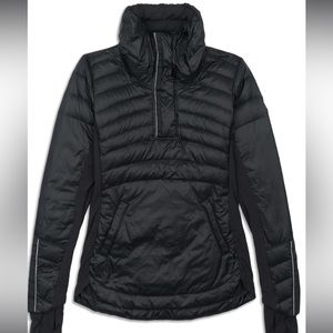 Lululemon pull over down jacket size 4 in black